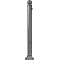 Ornamental bollard | Series 474B | � 76 mm | foldable, self-engaging lockto be fixed by plugs, with base plate 100 x 150 mm | with triangular locking mechanism acc. with DIN 3223 | with 2 eyelets